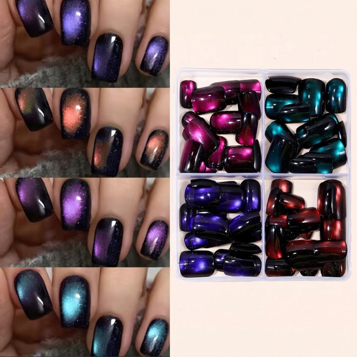 Magnetic Glitter Press-On Nail Set Kalsten