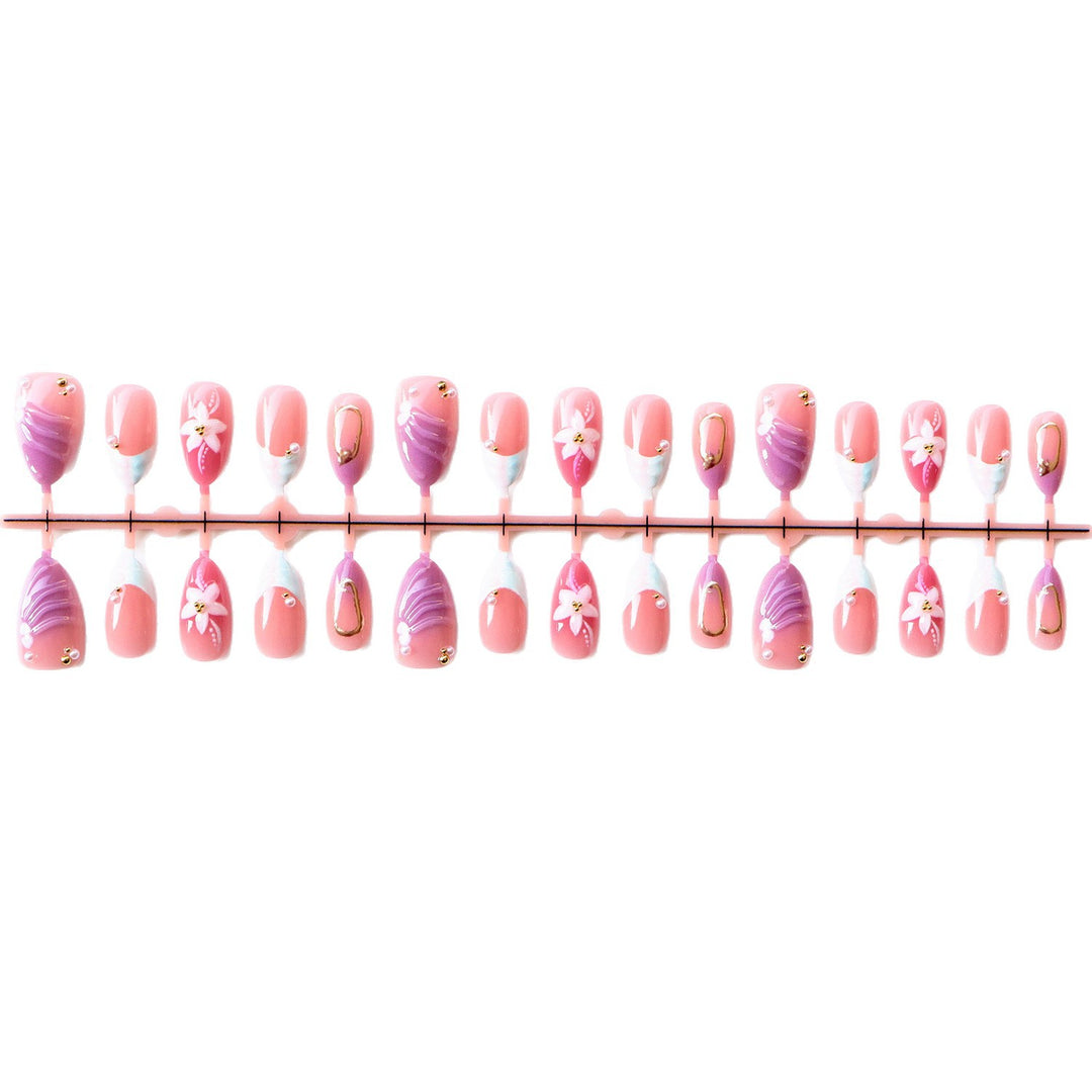 Creative Floral Design Press-On Nail Set
