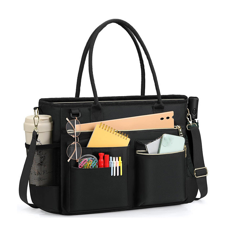 Multifunctional handbag with structured interior compartment system Kalsten