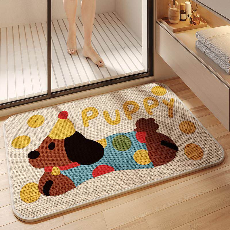 Cute Animal-Themed Non-Slip Bath Mat for Bathroom