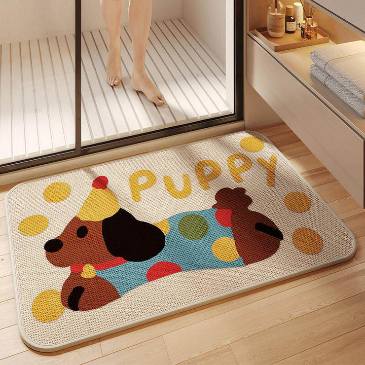 Cute Animal-Themed Non-Slip Bath Mat for Bathroom