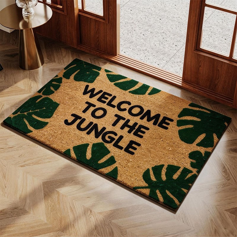 Tropical Leaf Design Outdoor Doormat Kalsten