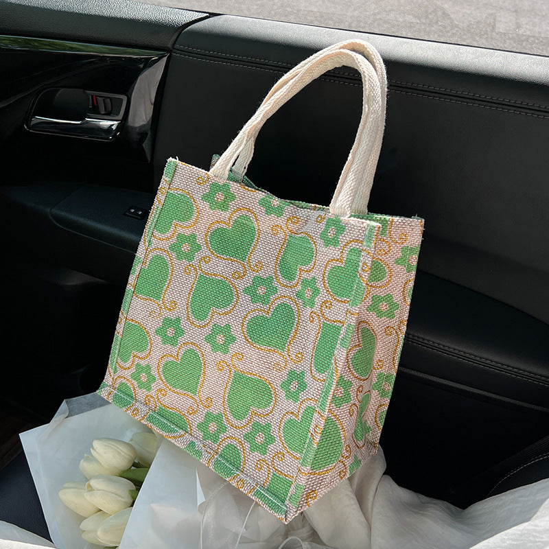 Casual Heart Pattern Tote Bag