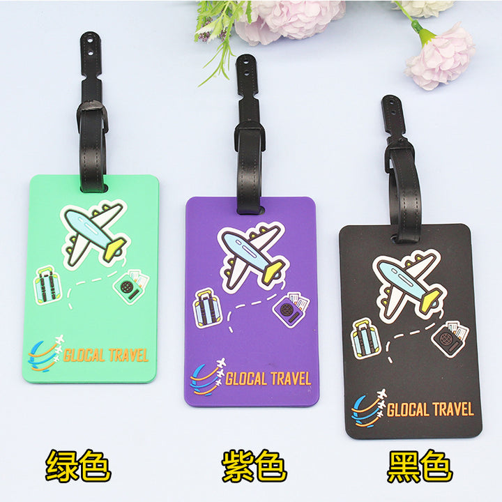 Unisex Luggage Tag with Playful Airplane Design Kalsten