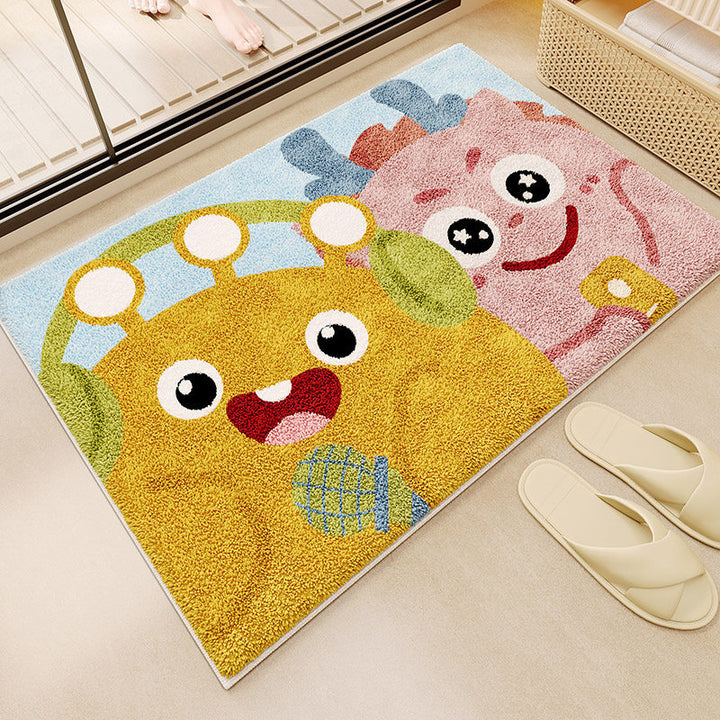 Fun Monster-Themed Bathroom Mat Kalsten