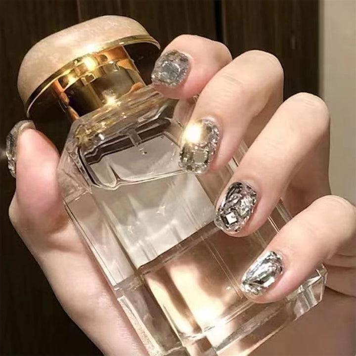 Crystal-Embellished Press-On Nail Set