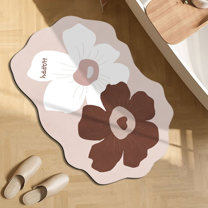Fun Floral Themed Indoor Mat