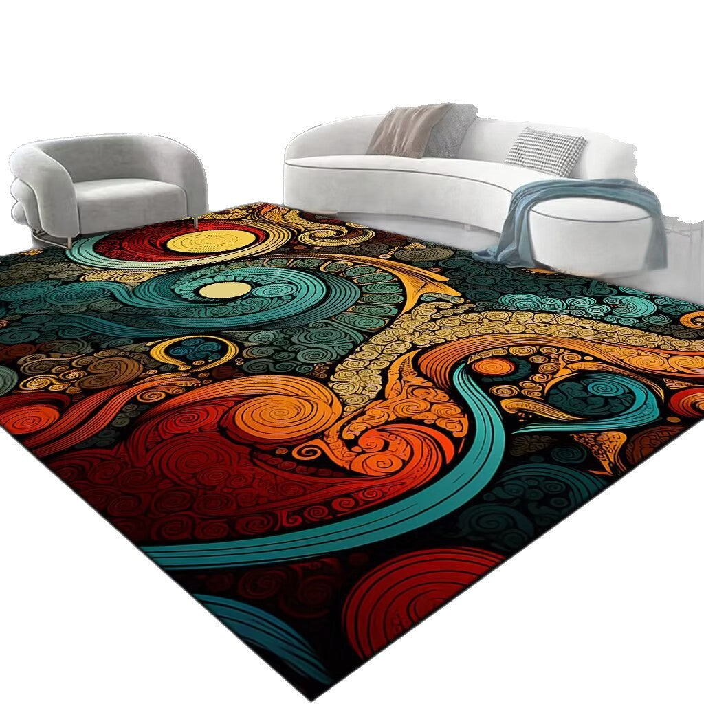 Abstract Swirl Area Rug Kalsten