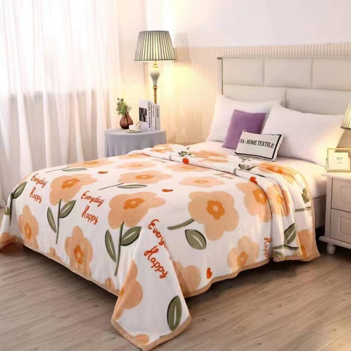 Ladies Cozy Day Bedspread with Cute Cloud Design Kalsten