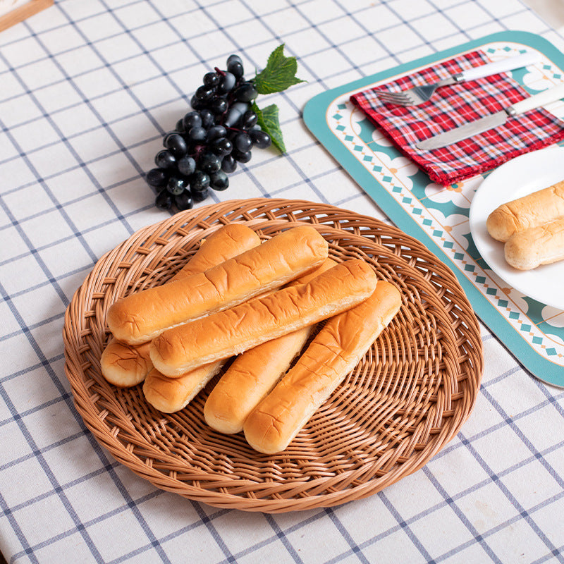 Decorative Oval Woven Serving Tray Kalsten
