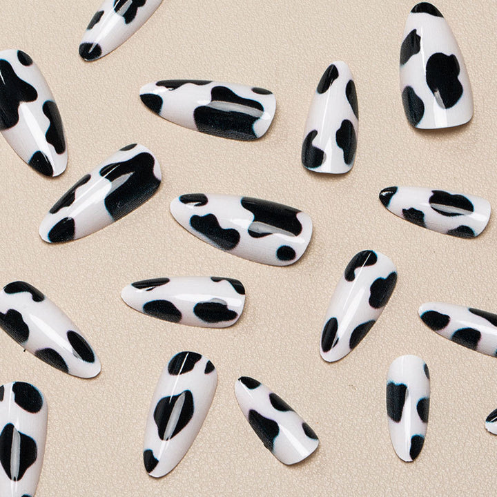 Trendy Cow Print Press-On Nails