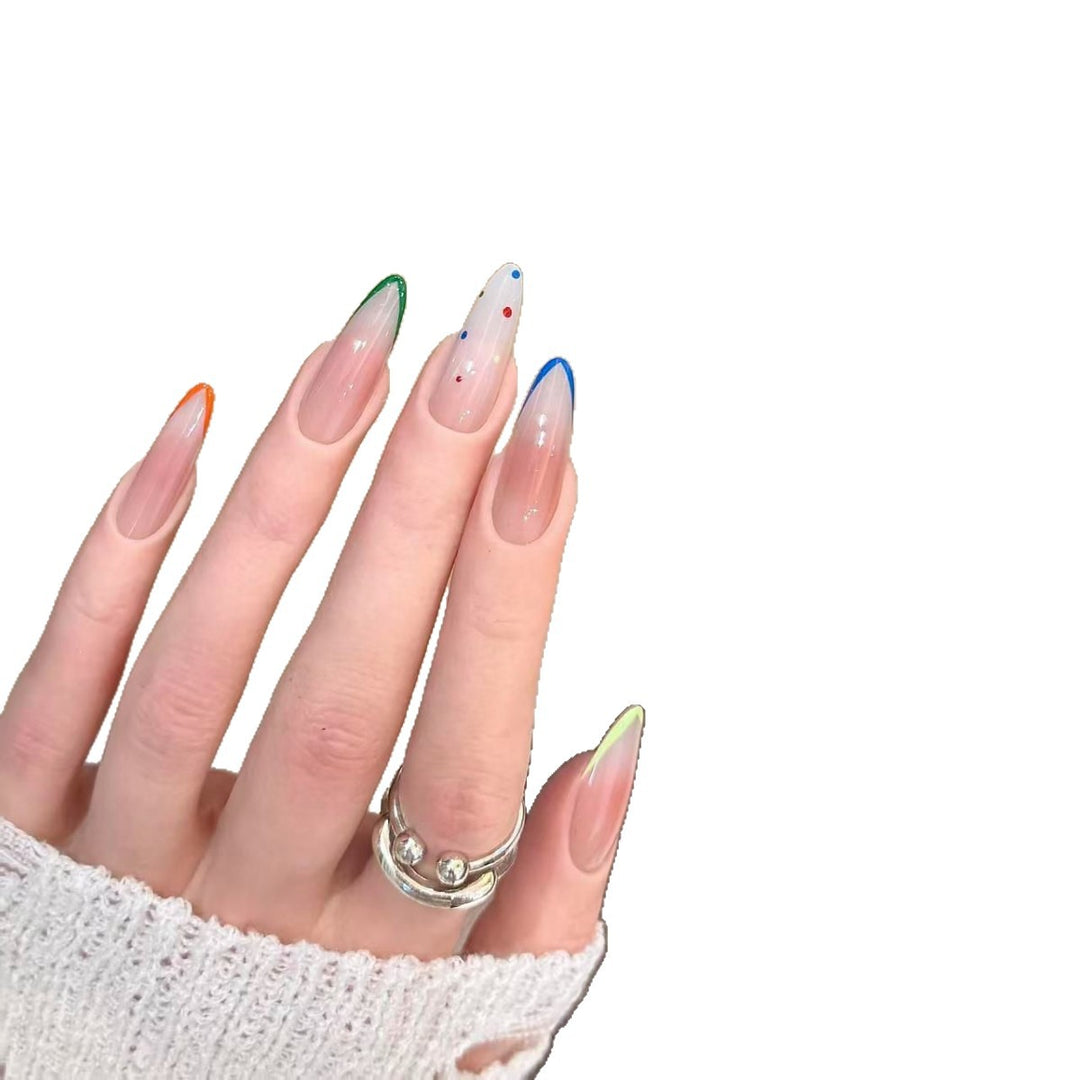 Artistic Multicolor Stiletto Press-On Nail Set