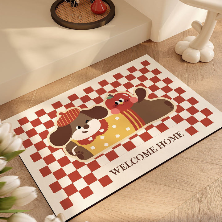 Playful Cat-Themed Bath Mat