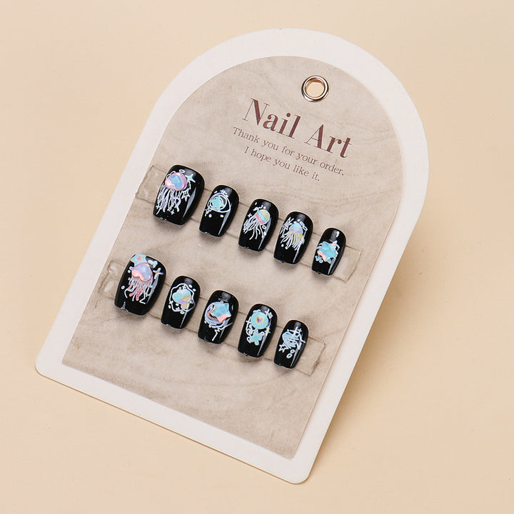 Themed Nail Art Press-On Nails with Cute Character and Bow Designs Kalsten