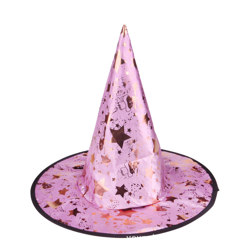 Glitter Starry Witch Hat