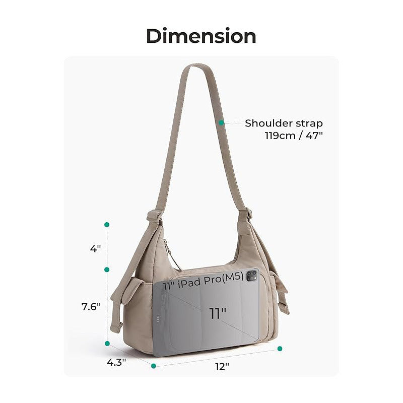 Fashionable shoulder bag with multifunctional compartments Kalsten