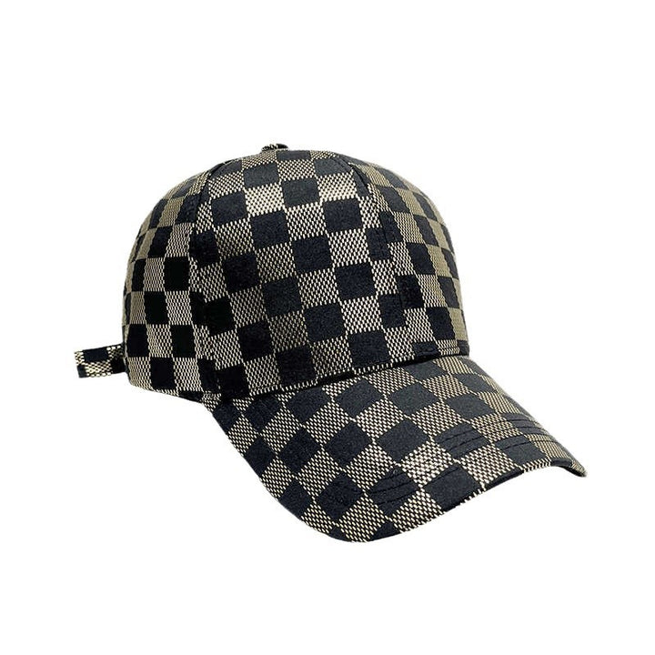 Women's Stylish Checkered Pattern Baseball Cap Kalsten