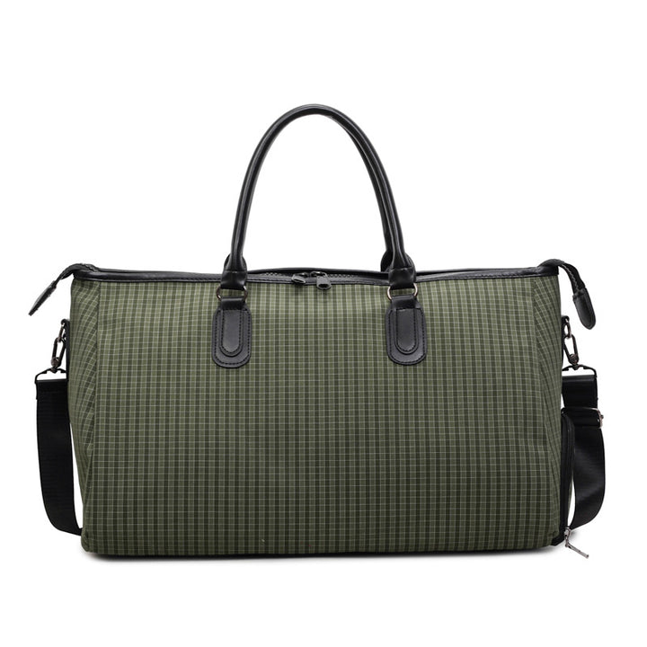 Sporty Travel Bag With Stylish Checkered Pattern Kalsten