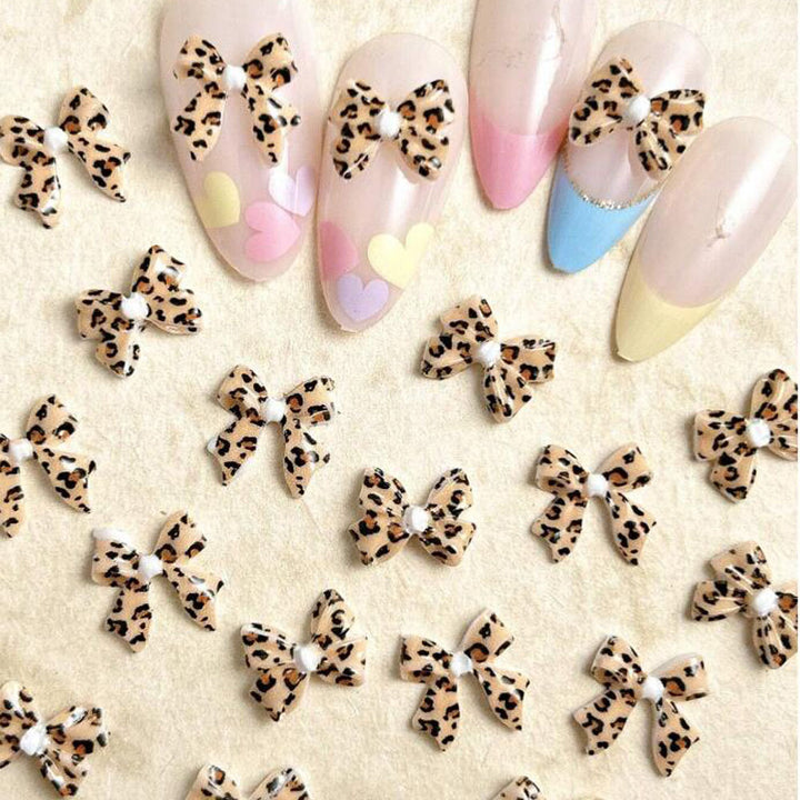 Decorative Leopard Print Nail Art Charms