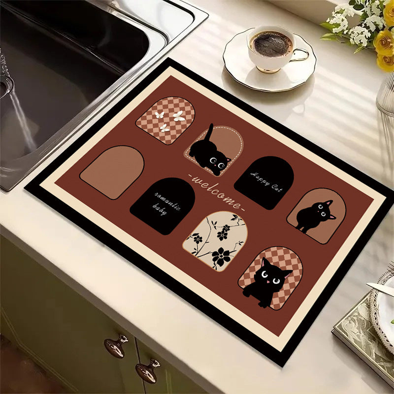 Cute Cartoon Dog Kitchen Mat Kalsten