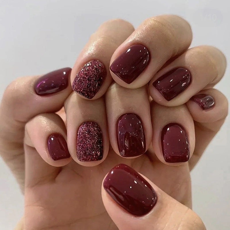 Glamorous Glitter Press-On Nail Set Kalsten
