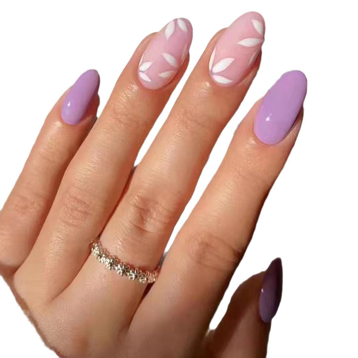 Artistic Floral Nail Design