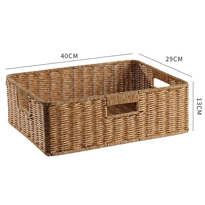 Handwoven Rectangular Storage Basket Kalsten