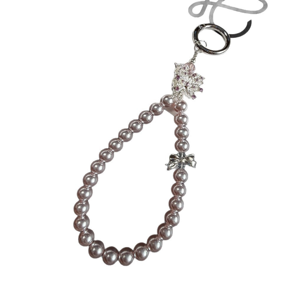 Elegant Pearl Keychain Holder Kalsten