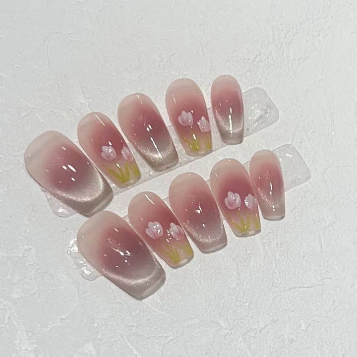 Floral Ombre Press-On Nails Kalsten