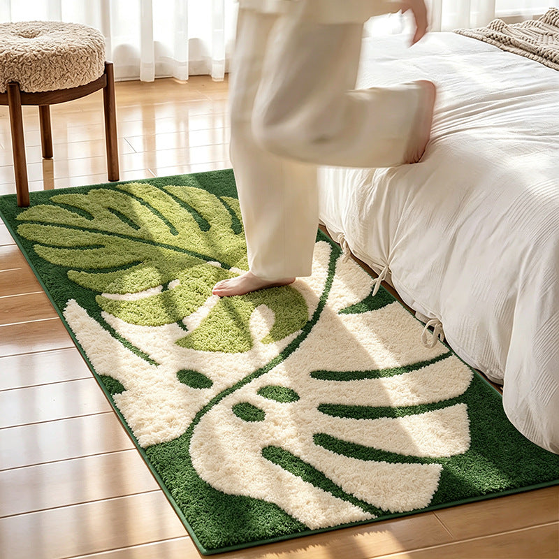 Botanical Print Area Rug for Home Decor
