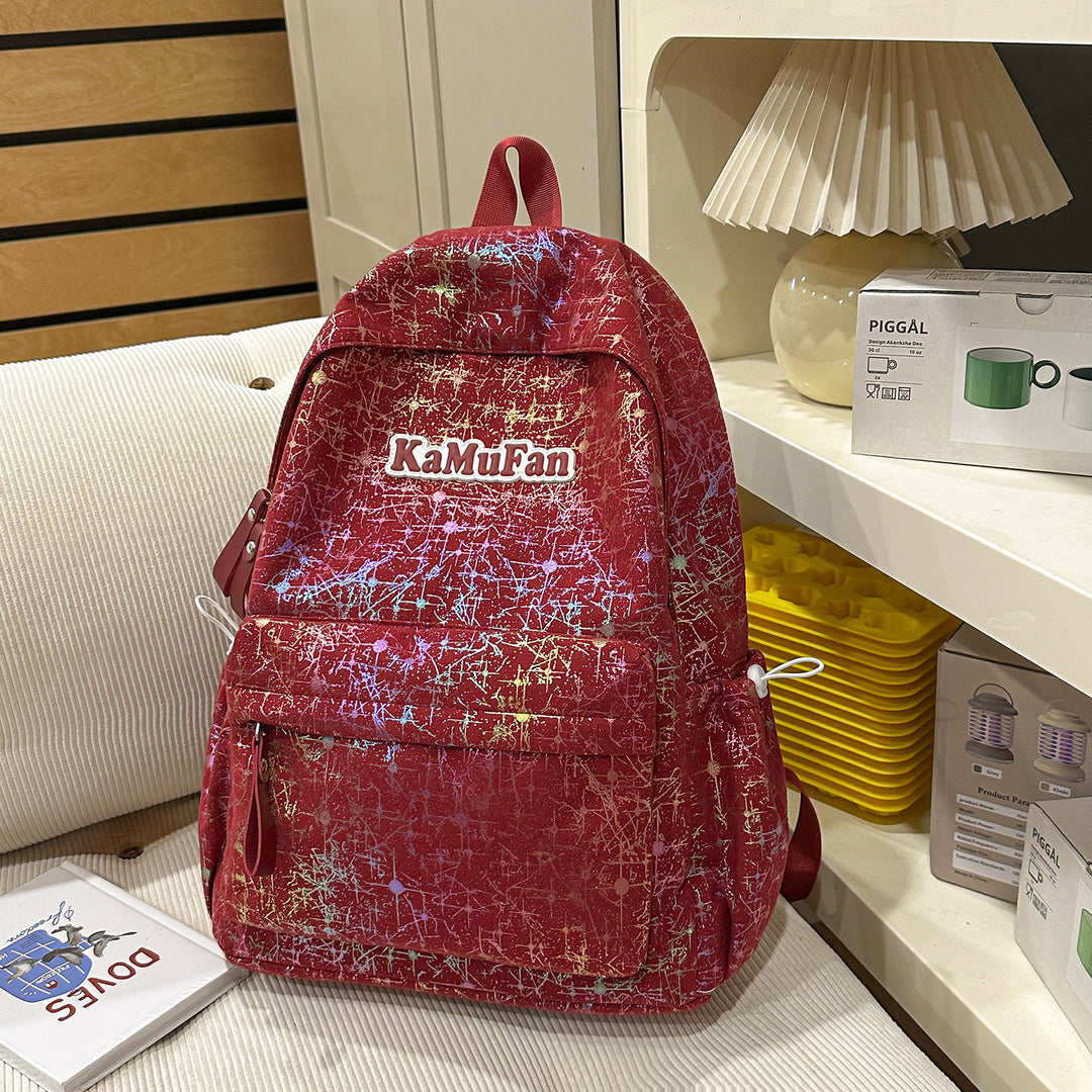 Trendy Casual Backpack with Keychain Kalsten