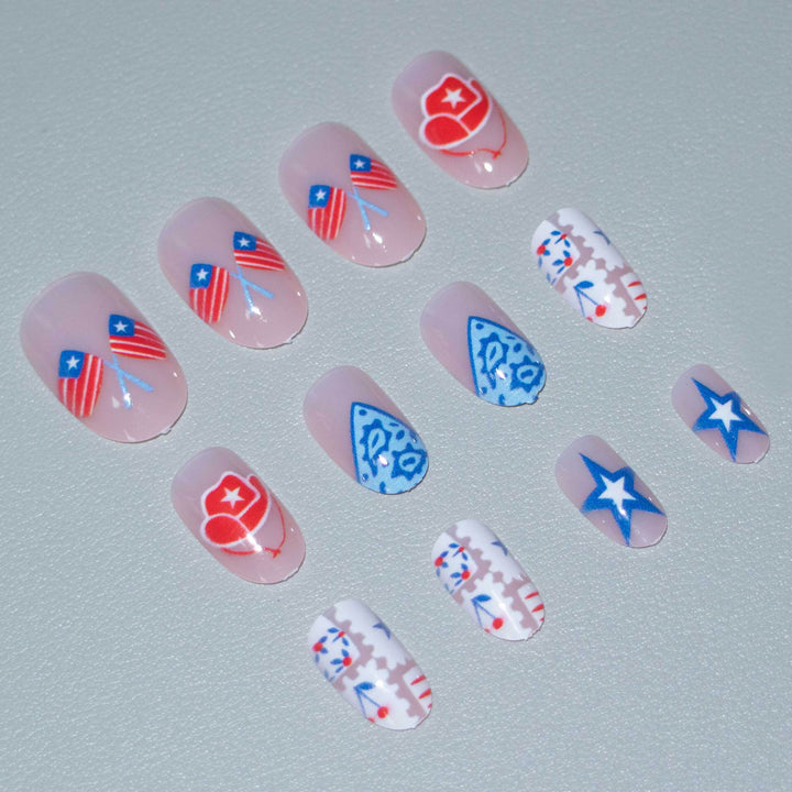 Patriotic Nail Art Kit