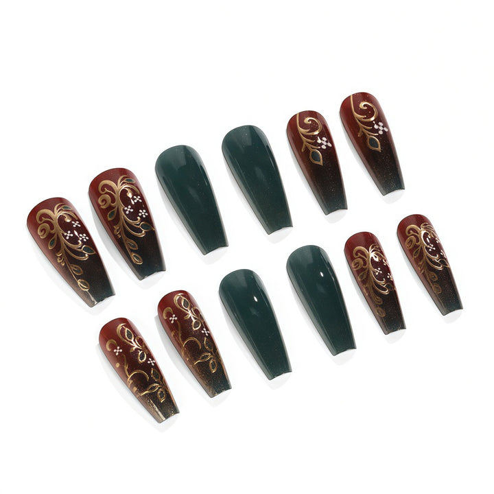 Artificial nails with elegant floral design Kalsten