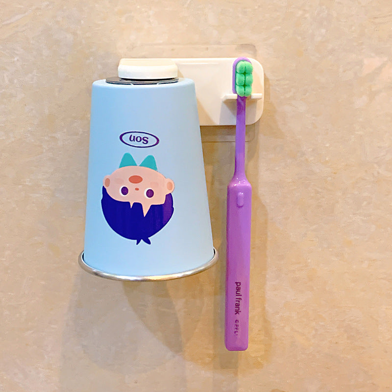 Wall-mounted toothbrush holder with funny cartoon design Kalsten