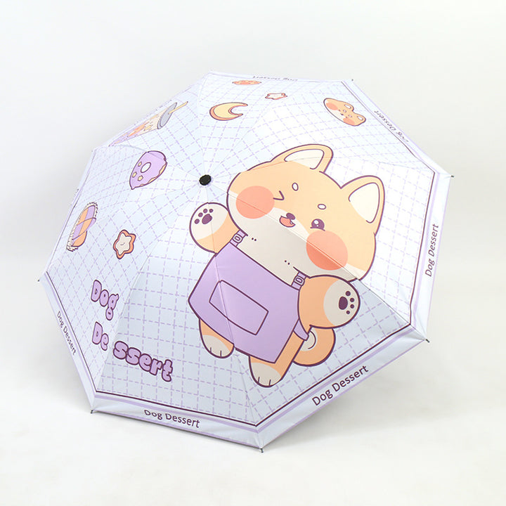 Women's Funny Foldable Umbrella with Cute Animal Design Kalsten