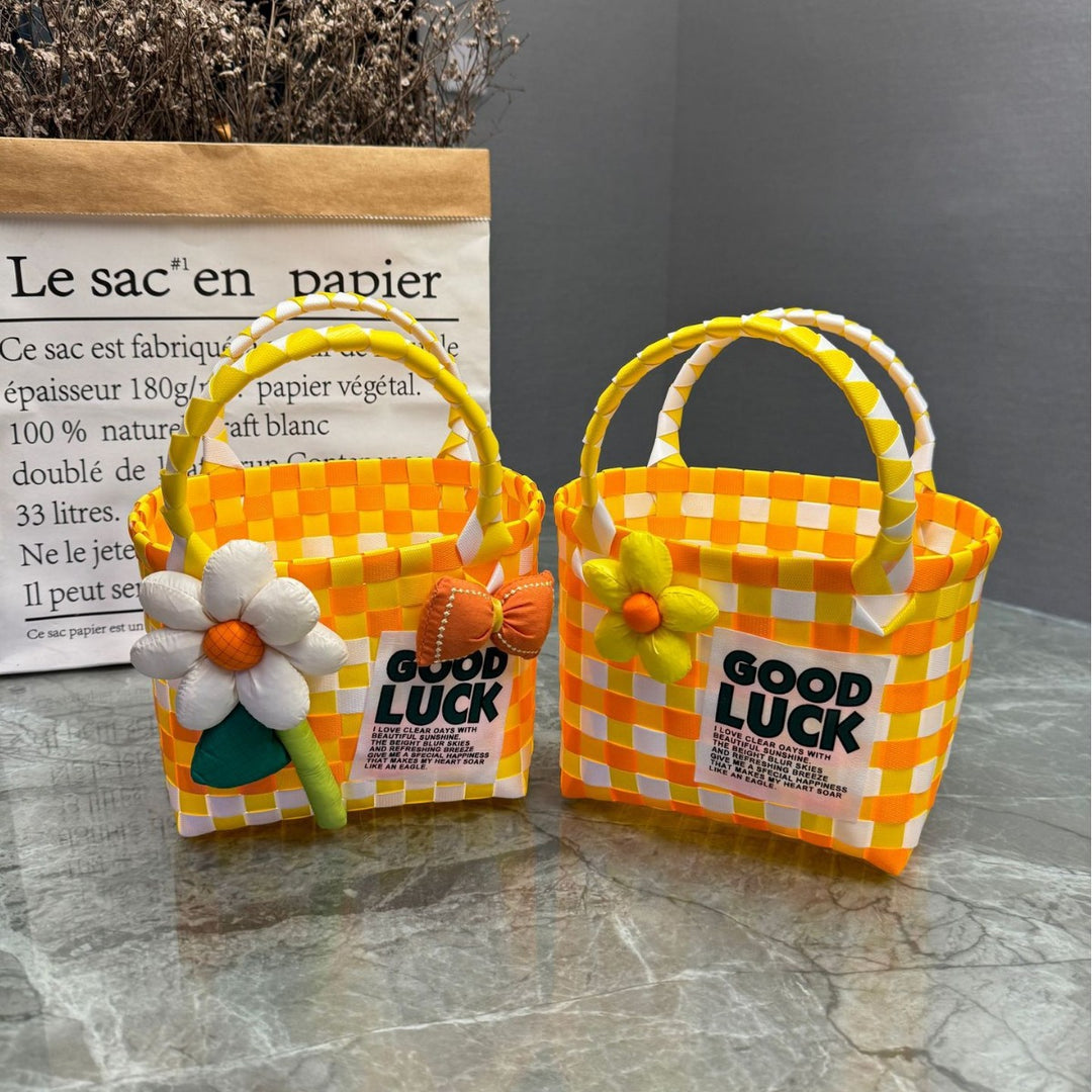 Playful and Colorful Basket Bag Kalsten