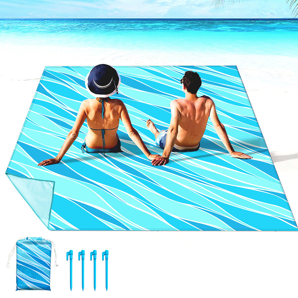 Beach blanket with colorful turtle pattern Kalsten