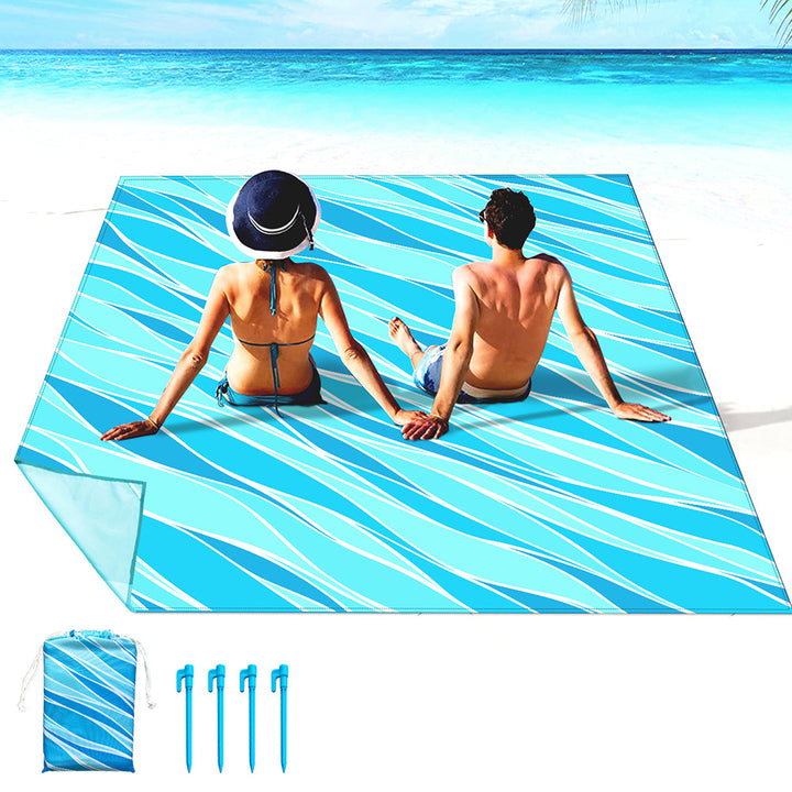 Beach blanket with colorful turtle pattern Kalsten