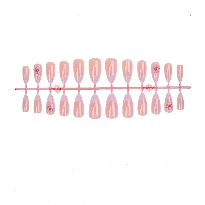 Elegant Floral Press-On Nail Set Kalsten