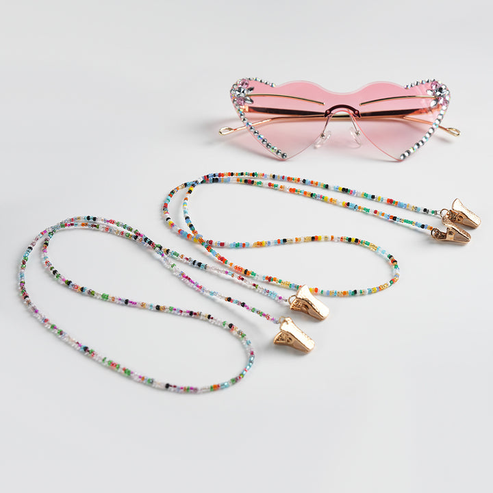 Beaded Eyewear Chain with Secure Clasps kalsten