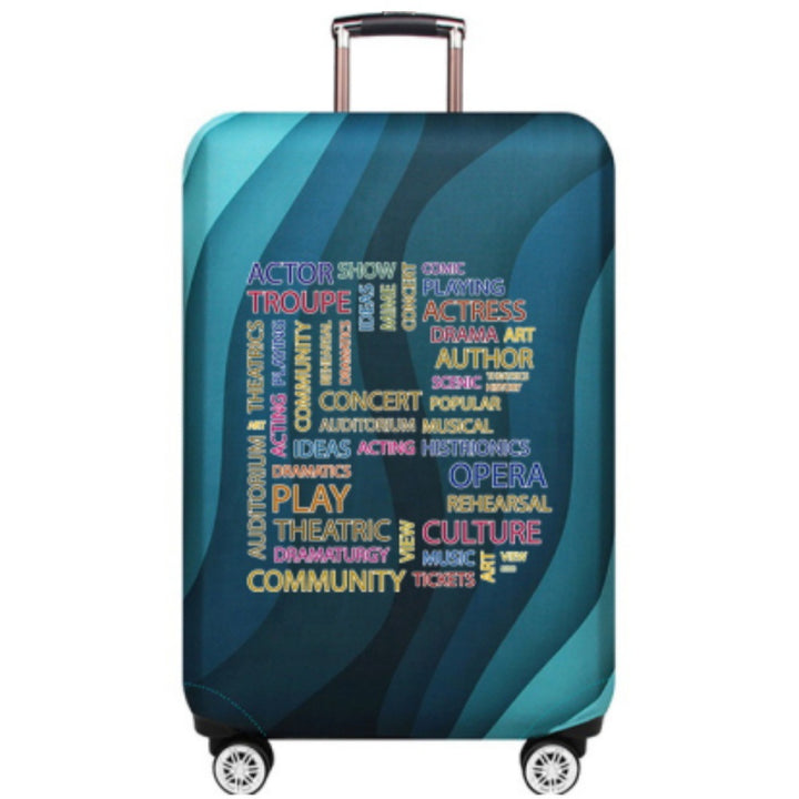 Unisex Hard Shell Suitcase with Creative Cultural Design Kalsten