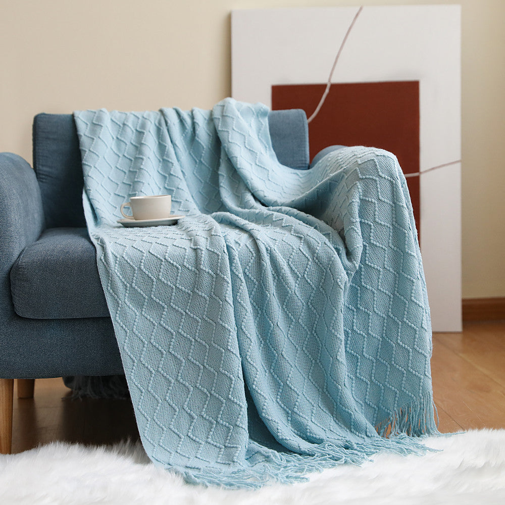Cozy Knit Throw Blanket Kalsten
