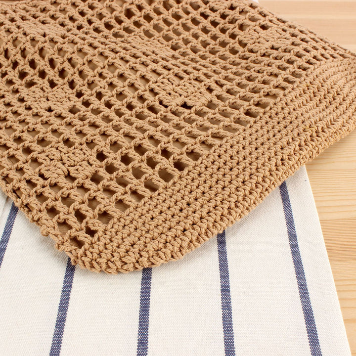 Hand-knotted tote bag made of natural cotton Kalsten