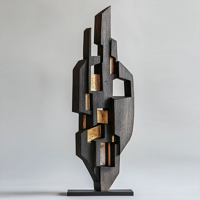 Abstract Decorative Wood Sculpture