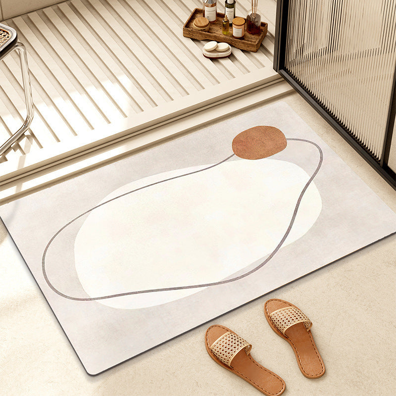 Abstract Geometric Pattern Bath Mat
