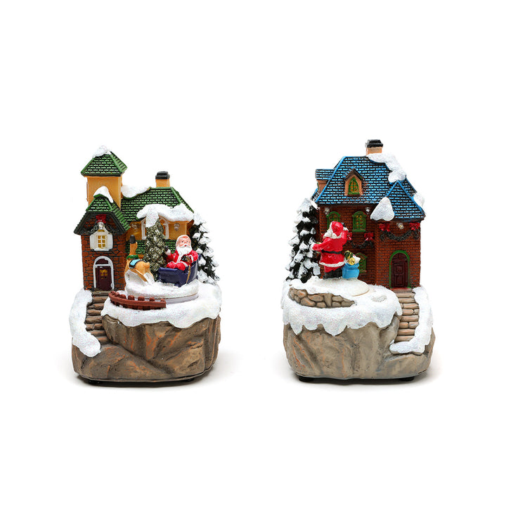LED Illuminated Christmas Village House Decoration Kalsten