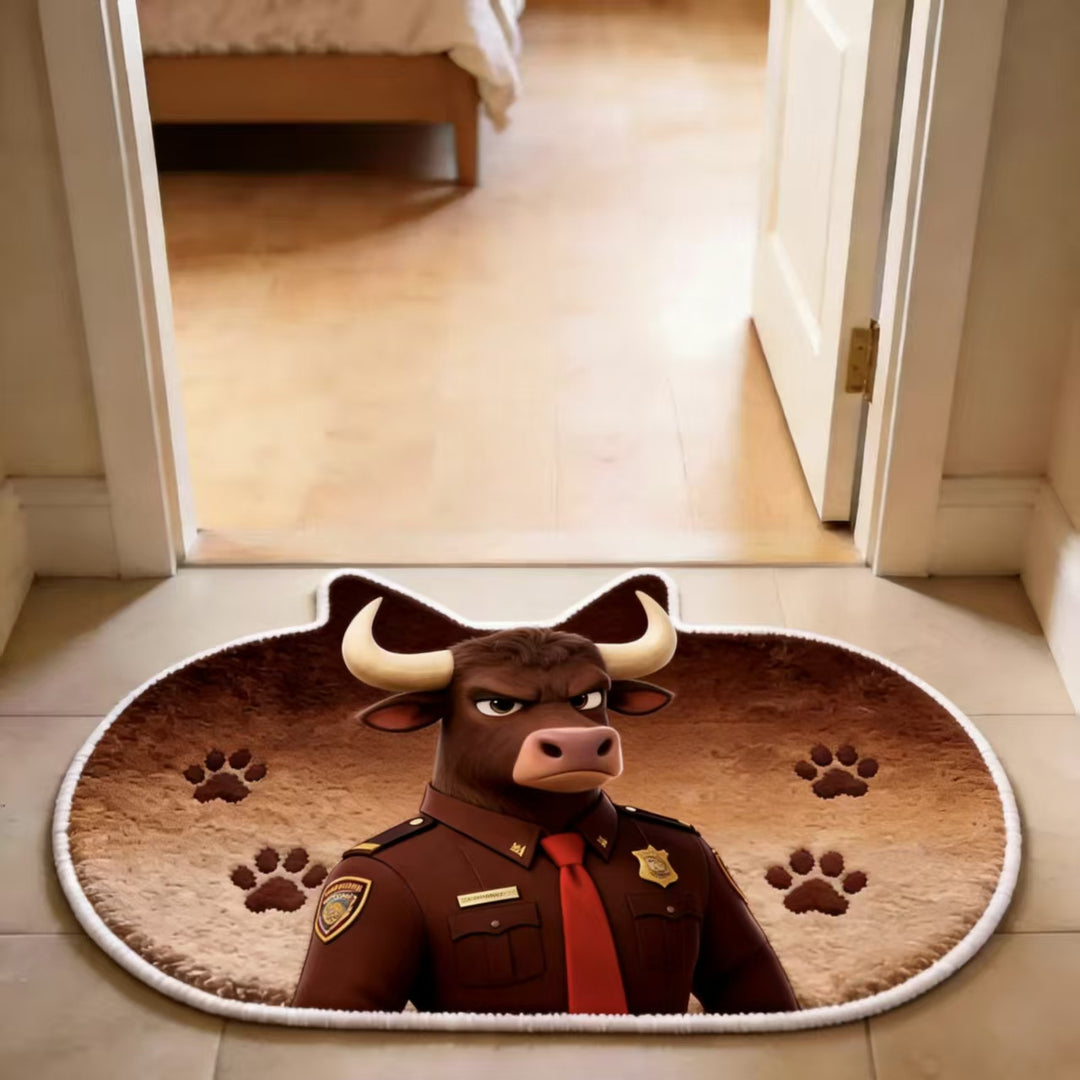 Cartoon Character Shaped Bath Mat for Bathroom