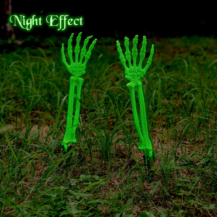 Glow-in-the-Dark Skeleton Hand Garden Stake Kalsten