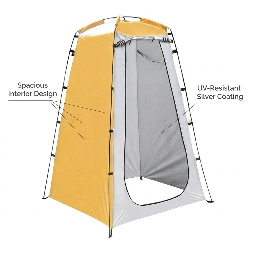 Portable privacy shower tent with quick pop up frame and detachable waterproof floor Kalsten