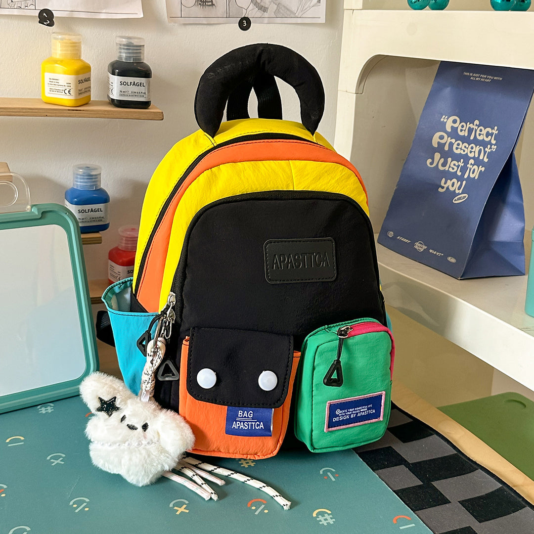 Colorful Multi-Compartment Casual Backpack Kalsten